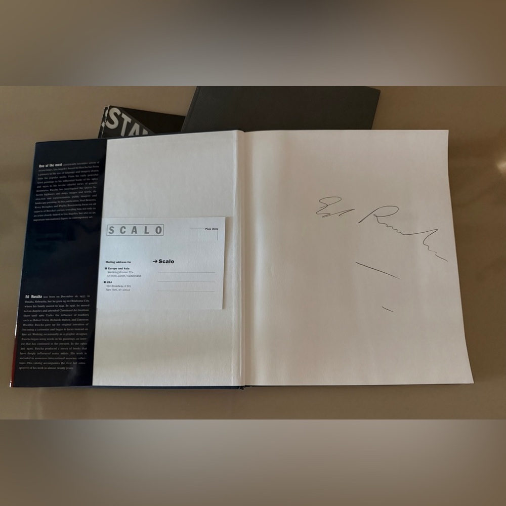 Ed Ruscha Hardcover book, Hirshhorn Museum, MOMA Oxford, Signed, 1st Edition - Picture 5 of 6